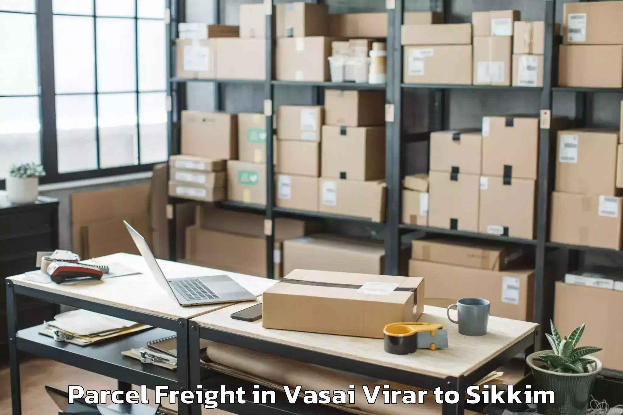 Easy Vasai Virar to Eiilm University Jorethang Parcel Freight Booking